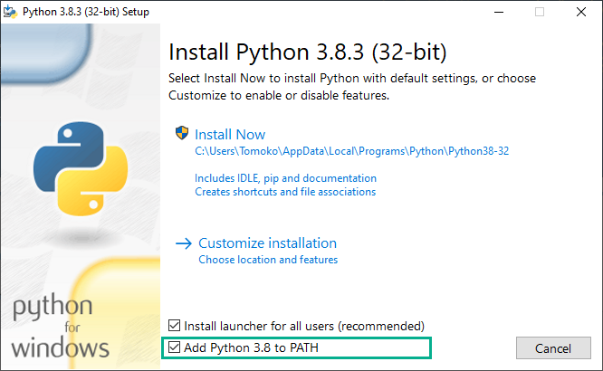 Python - インストール 1